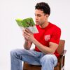 Red Unisex Short Sleeve Tee - 100% Organic Cotton - Image 4