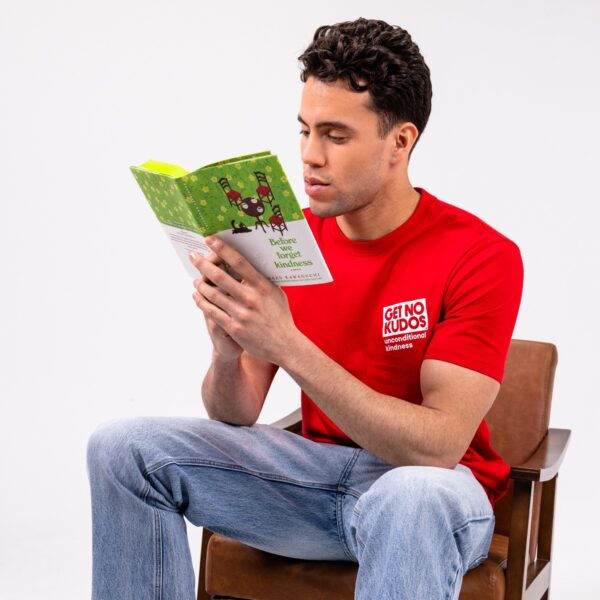 Red Unisex Short Sleeve Tee - 100% Organic Cotton - Image 4