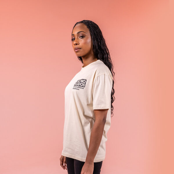Oatmeal Unisex Short Sleeve Tee - 100% Organic Cotton - Image 3