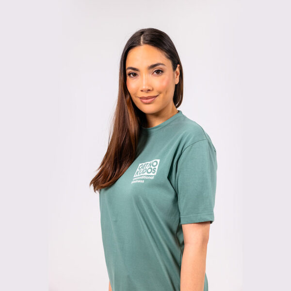 Spruce Green Unisex Short Sleeve Tee 100% Organic Cotton - Image 2