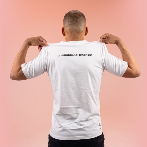 White Unisex Short Sleeve Tee - 100% Organic Cotton - Image 3