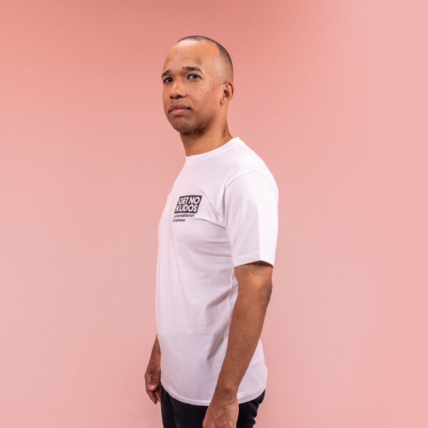 White Unisex Short Sleeve Tee - 100% Organic Cotton - Image 2