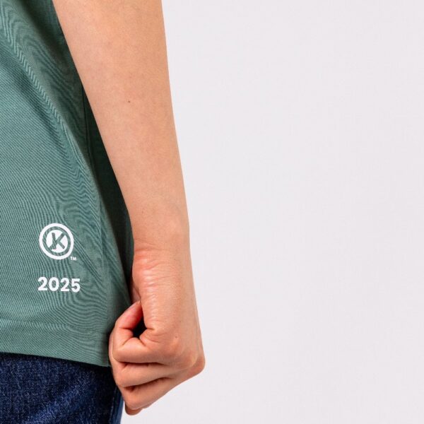 Spruce Green Unisex Short Sleeve Tee 100% Organic Cotton - Image 4